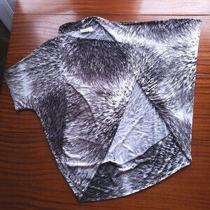 Chico's Drape Front Short Sleeve Wrap Large